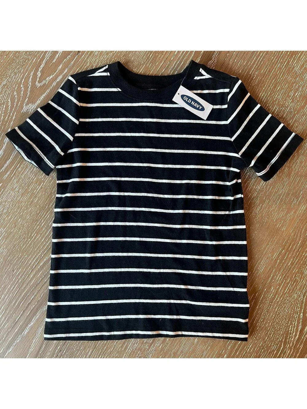 Old Navy Black and White Stripe Tee